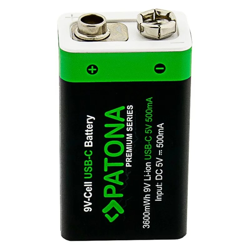 Akumulatory PATONA Premium 9V 6F22 z opakowaniem