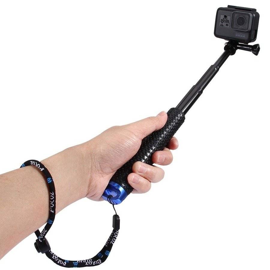 Czarny selfie stick Puluz