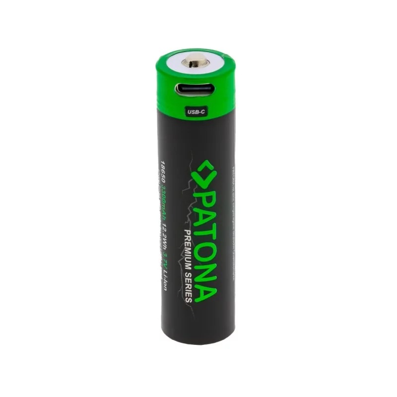 Wejście USB-C w akumulatorze PATONA Premium 18650