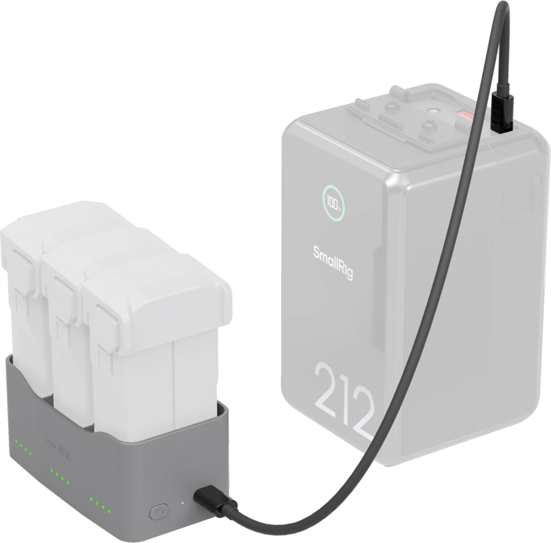 Ładowarka SmallRig 6501 – kompaktowa konstrukcja do akumulatorów DJI Mini