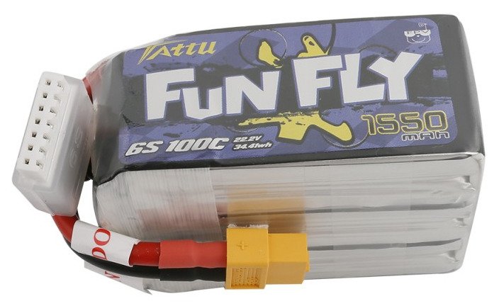 Akumulator Tattu Funfly 1550mAh 22,2V 100C 6S1P XT60