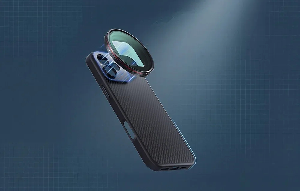 Mocowanie filtrów i obiektywów Freewell w etui do iPhone 16 Pro