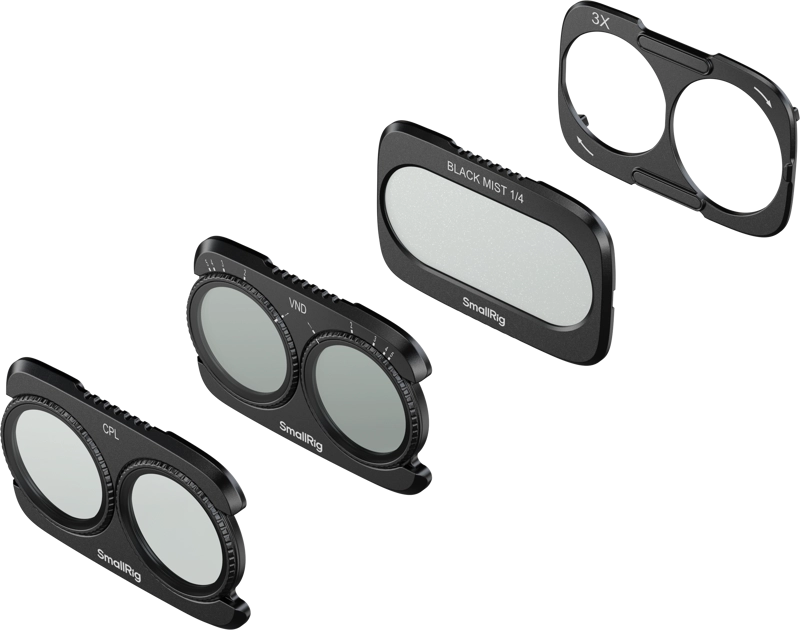 SmallRig 6477 – filtry VND CPL i Black Diffusion 1/4 do DJI Osmo Pocket 4P