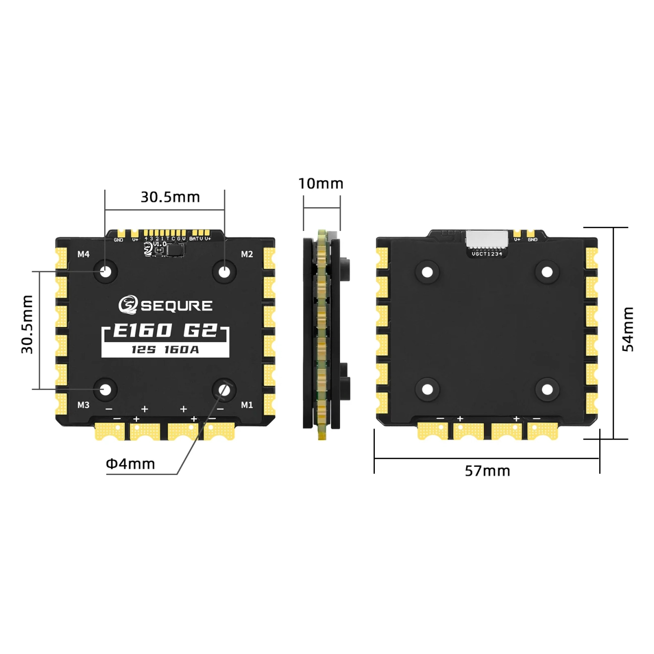 SEQURE E160 G2 30.5x30.5 mm regulator ESC