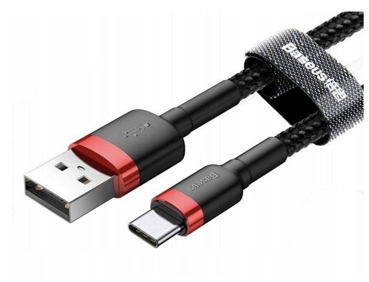 Kabel Baseus Cafule USB do Type-C 3A 0,5 metra