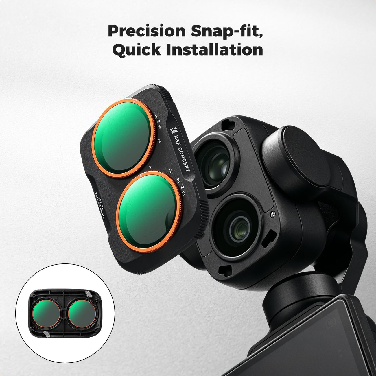Magnetyczny montaż filtra K&F Concept do DJI Osmo Pocket