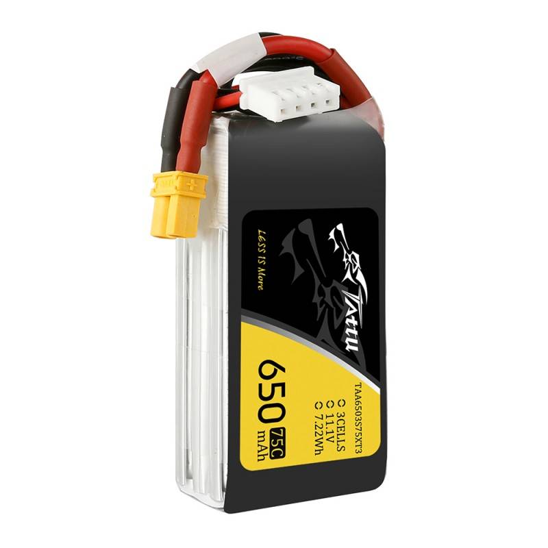 Akumulator Tattu 650mAh 11,1V 75C 3S1P ze złączem